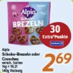 inkoop Alpia Schoko-Brezeln oder Crunches Angebot