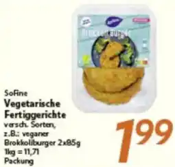 inkoop SoFine Vegetarische Fertiggerichte Angebot