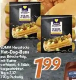 inkoop EDEKA Herzstücke Hot-Dog-Buns Angebot