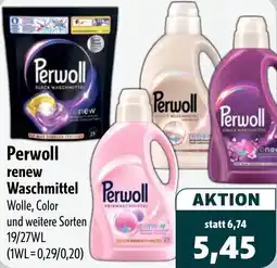 Aktiv Irma Perwoll renew Waschmittel Angebot