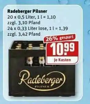 REWE Kaufpark Radeberger Pilsner Angebot