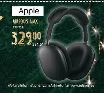 Selgros Apple Airpods Max Angebot