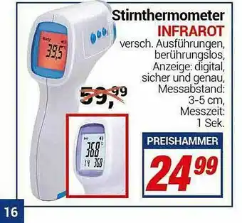 CENTERSHOP Stirnthermometer Infrarot Angebot