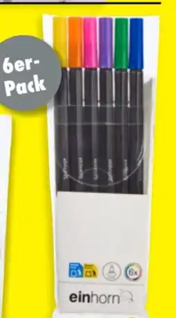 TEDi Einhorn Schreibwaren Fineliner Set Angebot