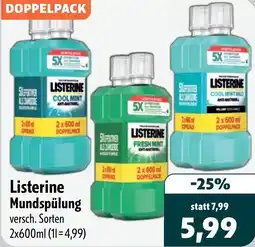 Aktiv Irma Listerine Mundspülung Angebot