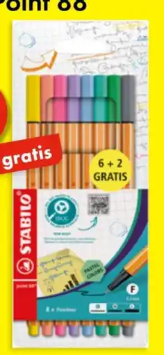 TEDi Stabilo Fineliner-Set Point 88 Angebot