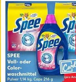 Kaufland Spee Vollwaschmittel Angebot