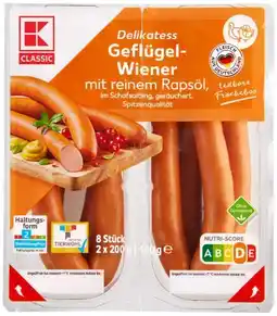 Kaufland K-Classic Geflügel Wiener Angebot