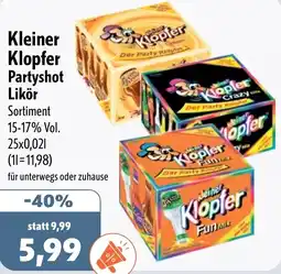 Aktiv Irma Kleiner Klopfer Partyshot Likör Angebot