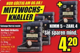 B1 Discount Baumarkt Hartholz-Briketts Angebot