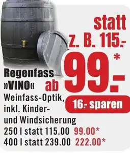 B1 Discount Baumarkt Regenfass VINO Angebot
