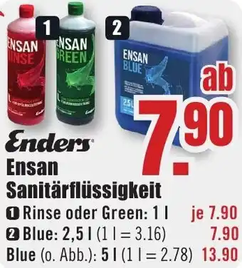 B1 Discount Baumarkt Enders Ensan Sanitärflüssigkeit Angebot