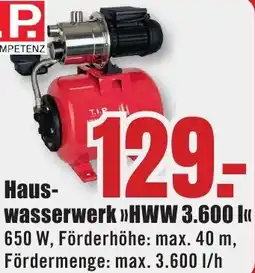 B1 Discount Baumarkt T.I.P Hauswasserwerk HWW 3.600 l Angebot