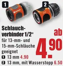 B1 Discount Baumarkt GARDENA Schlauchverbinder 1/2" Angebot