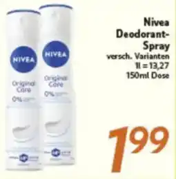 inkoop Nivea Deodorant Spray Angebot