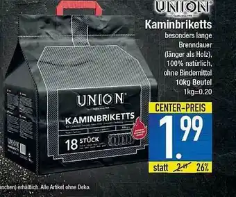 E-Center Union Kaminbriketts Angebot