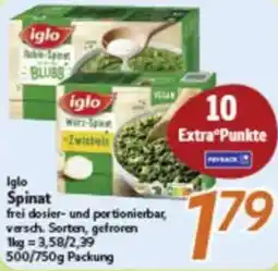 inkoop Iglo Spinat Angebot