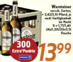 inkoop Warsteiner Angebot