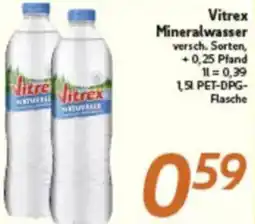 inkoop Vitrex Mineralwasser Angebot