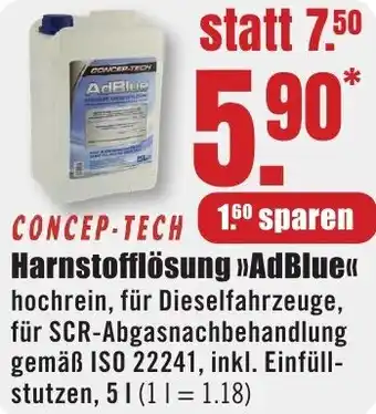 B1 Discount Baumarkt CONCEP-TECH Harnstofflösung AdBlue Angebot