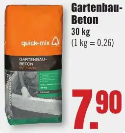 B1 Discount Baumarkt quick-mix Gartenbau Beton Angebot