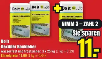 B1 Discount Baumarkt Do it flexibler Baukleber Angebot