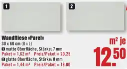 B1 Discount Baumarkt Wandfliese Parel Angebot
