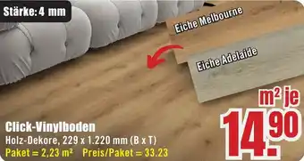B1 Discount Baumarkt Click-Vinylboden Angebot