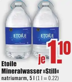 B1 Discount Baumarkt Etoile Mineralwasser Still Angebot