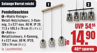 B1 Discount Baumarkt Pendelleuchten Angebot