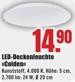 B1 Discount Baumarkt LED-Deckenleuchte Colden Angebot