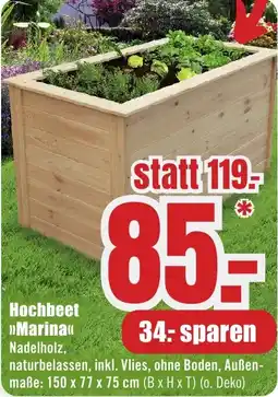 B1 Discount Baumarkt Hochbeet Marina Angebot