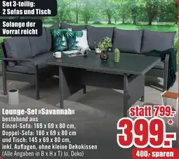 B1 Discount Baumarkt Lounge-Set Savannah Angebot