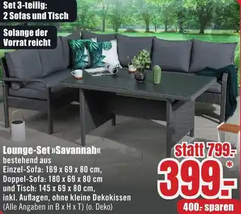 B1 Discount Baumarkt Lounge-Set Savannah Angebot
