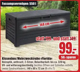 B1 Discount Baumarkt Kissenbox/Mehrzwecktruhe Florida Angebot