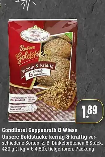 Edeka Conditorei Coppenrath & Wiese Unsere Goldstücke Kernig & Kräftig Angebot