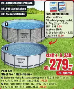 B1 Discount Baumarkt Bestway Pool-Set Steel Pro Max Frame Angebot