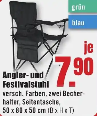 B1 Discount Baumarkt Angler- und Festivalstuhl Angebot