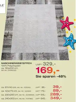 Möbel Inhofer Maschinenwebteppich Angebot