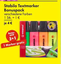 TEDi Stabilo textmarker bonuspack Angebot