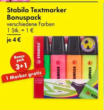 TEDi Stabilo textmarker bonuspack Angebot