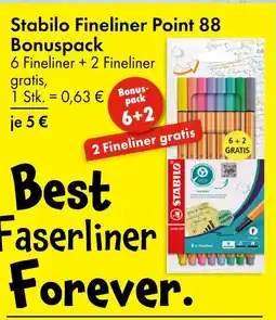 TEDi Stabilo fineliner point 88 bonuspack Angebot