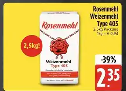 Edeka Rosenmehl weizenmehl type 405 Angebot