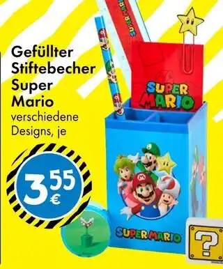 TEDi Super mario gefüllter stiftebecher Angebot