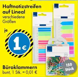 TEDi Haftnotizstreifen auf lineal Angebot
