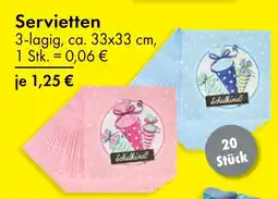 TEDi Servietten schulkind pink Angebot