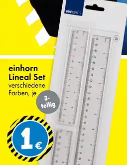 TEDi Einhorn lineal set Angebot