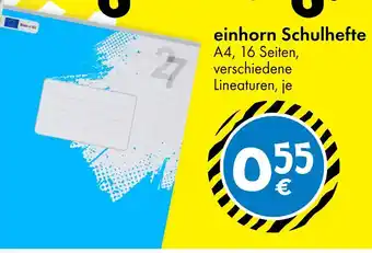 TEDi Einhorn schulhefte Angebot