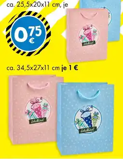 TEDi Geschenktüte ca. 25,5x20x11 cm Angebot