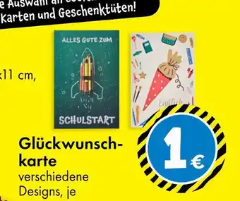 TEDi Glückwunschkarte schulstart Angebot